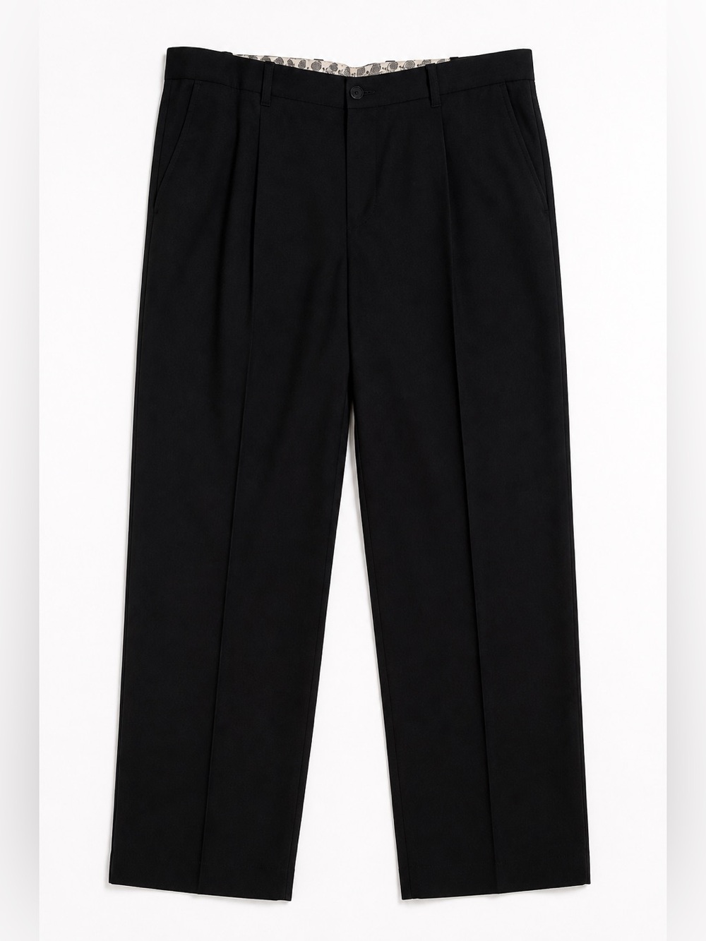 Denver Hayes Men’s Black Dress Pants 42x30 Flex Waist Stretch Business Casual